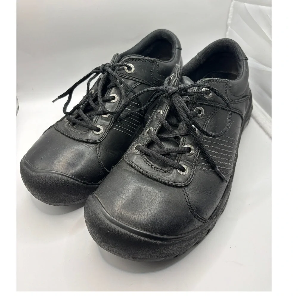 KEEN Finlay Men's Shoes Leather Athletic Hiking Outdoors - Size 11.5 Black